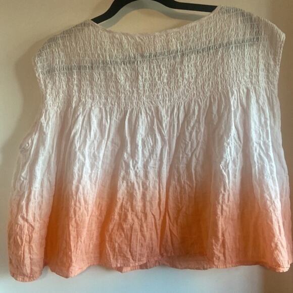 Free People We the Free Smocked Ombré Sleeveless Top Coverup - extra small - Picture 6 of 6